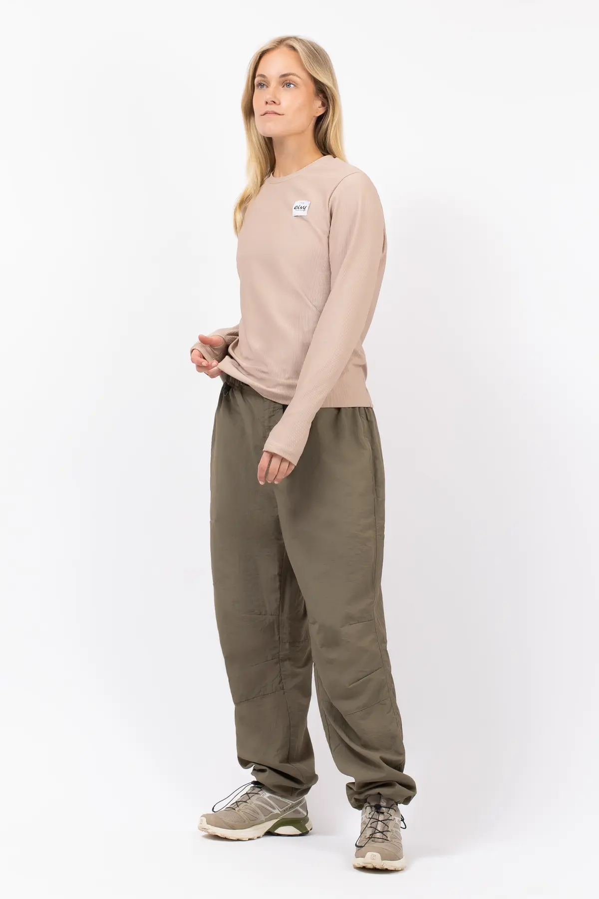 Versa Loose Fit Rib Top - Sand