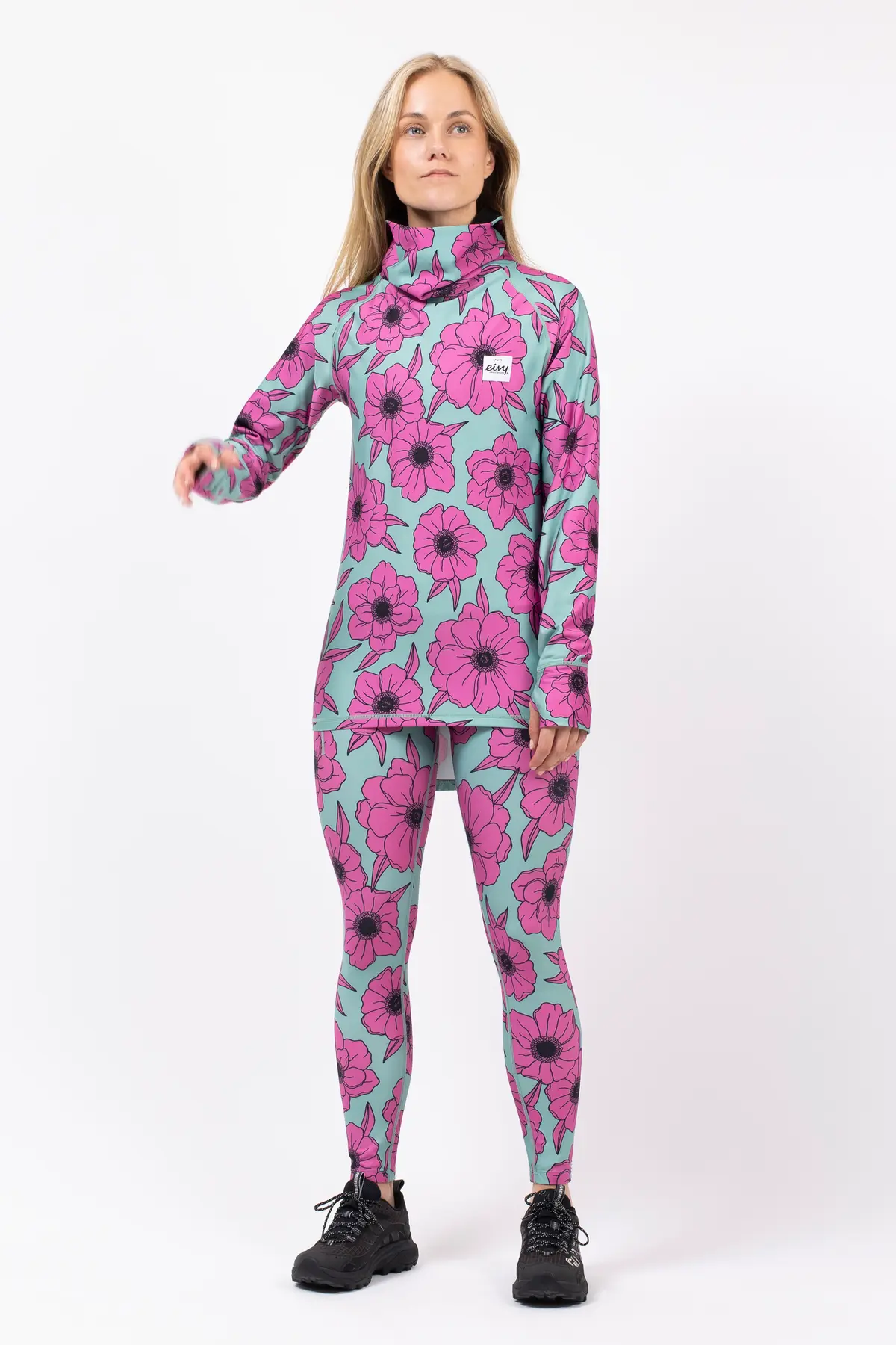 Icecold Gaiter Top - Turquoise Flower