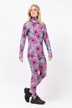 Icecold Gaiter Top - Turquoise Flower | XXS