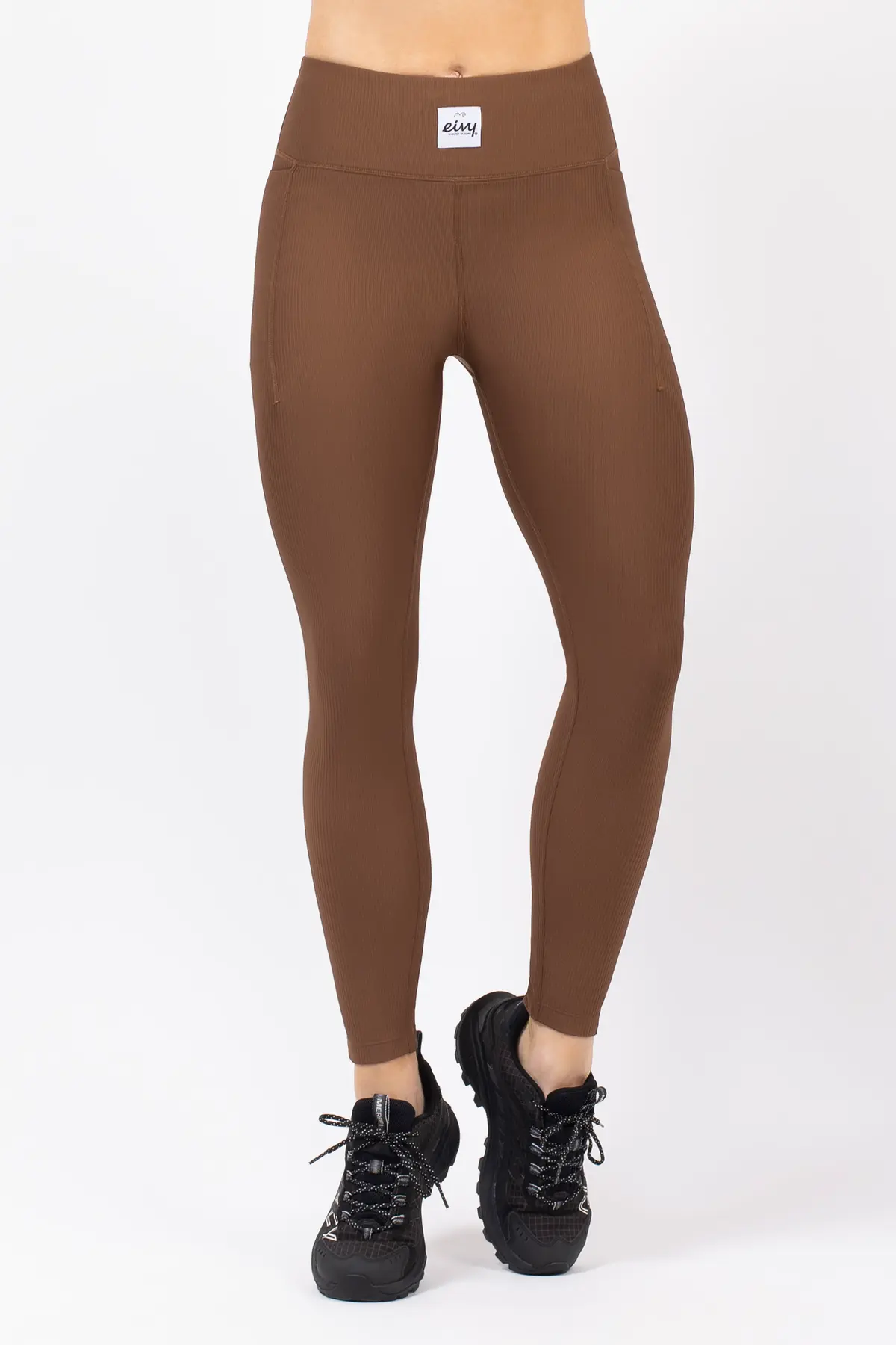 Pocket Rib Tights - Brown