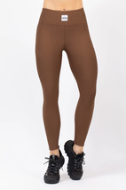 Pocket Rib Tights - Brown