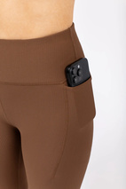 Pocket Rib Tights - Brown