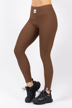 Pocket Rib Tights - Brown