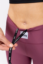 Pocket Rib Tights - Pinkgundy