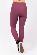 Pocket Rib Tights - Pinkgundy