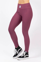Pocket Rib Tights - Pinkgundy