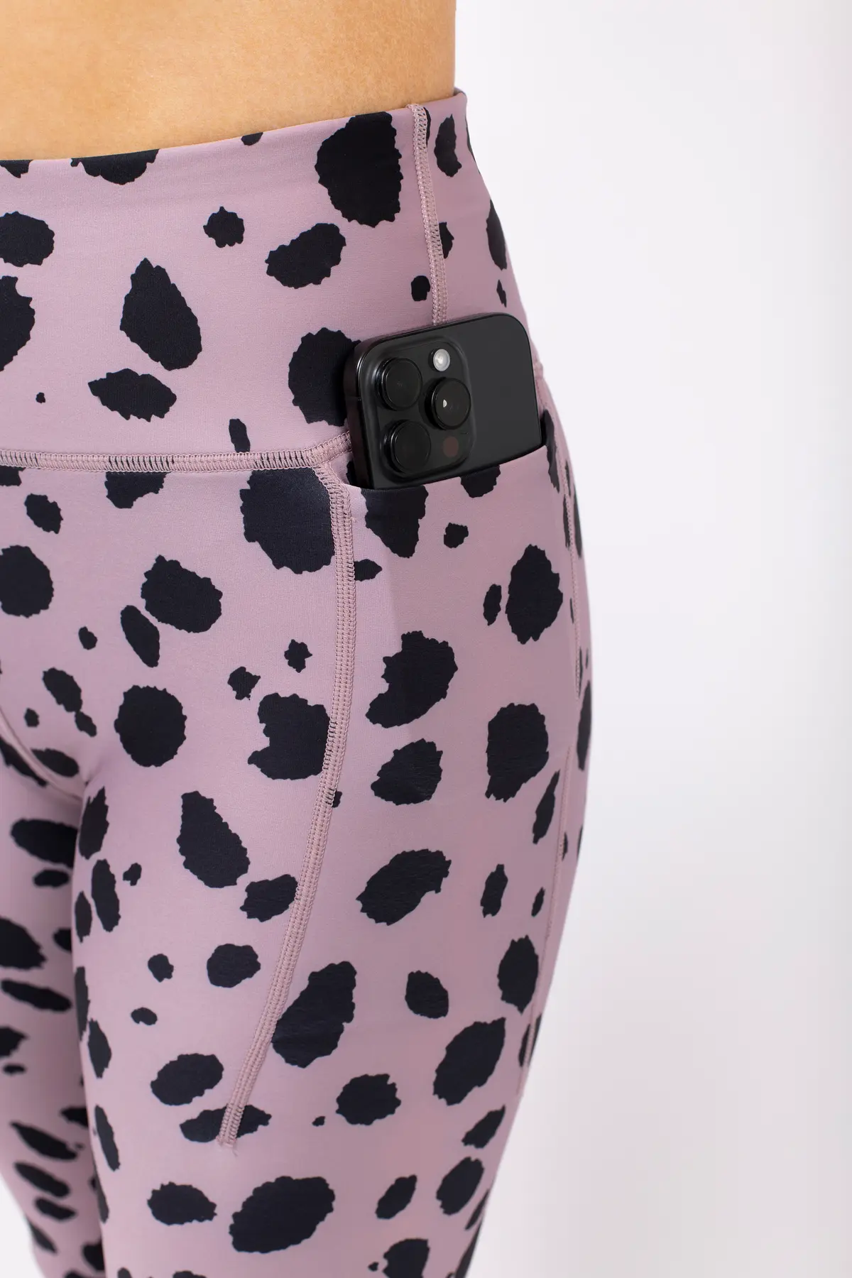 Pocket Tights - Woodrose Cheetah | XS