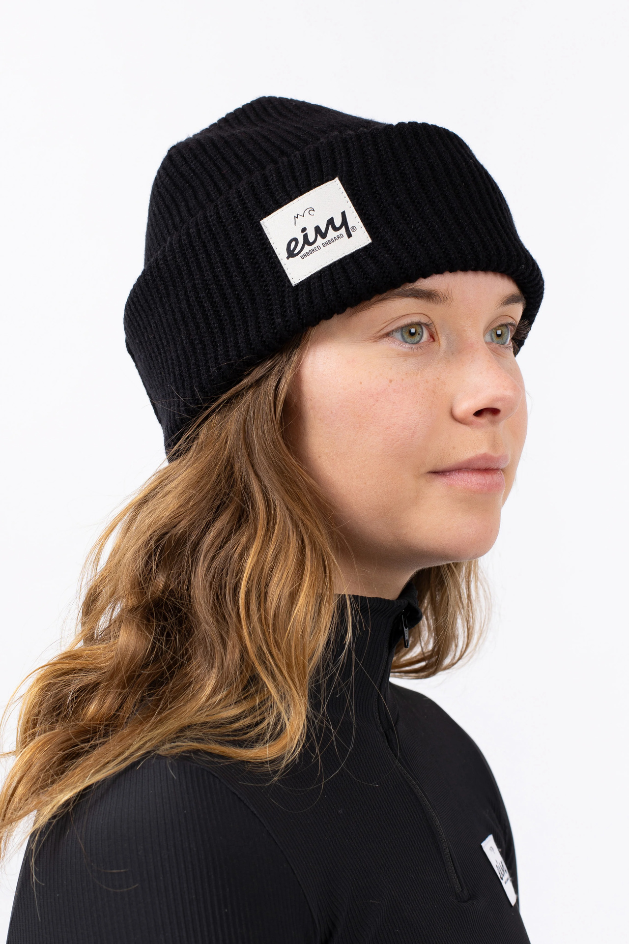 Foldable Knit Balaclava Beanie - Black | One Size