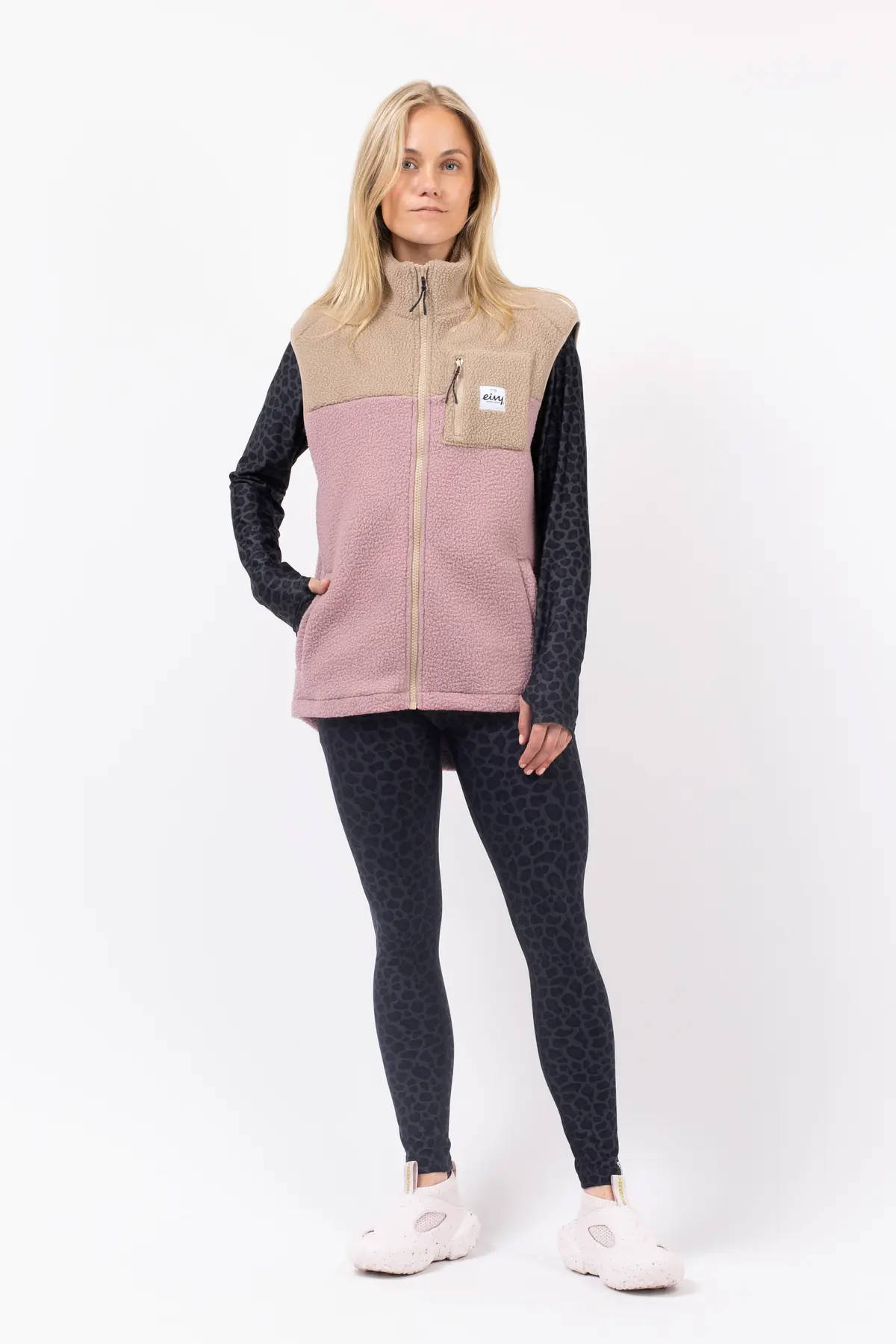 Lumberjackie Sherpa Vest - Sand / Faded Woodrose | XXL