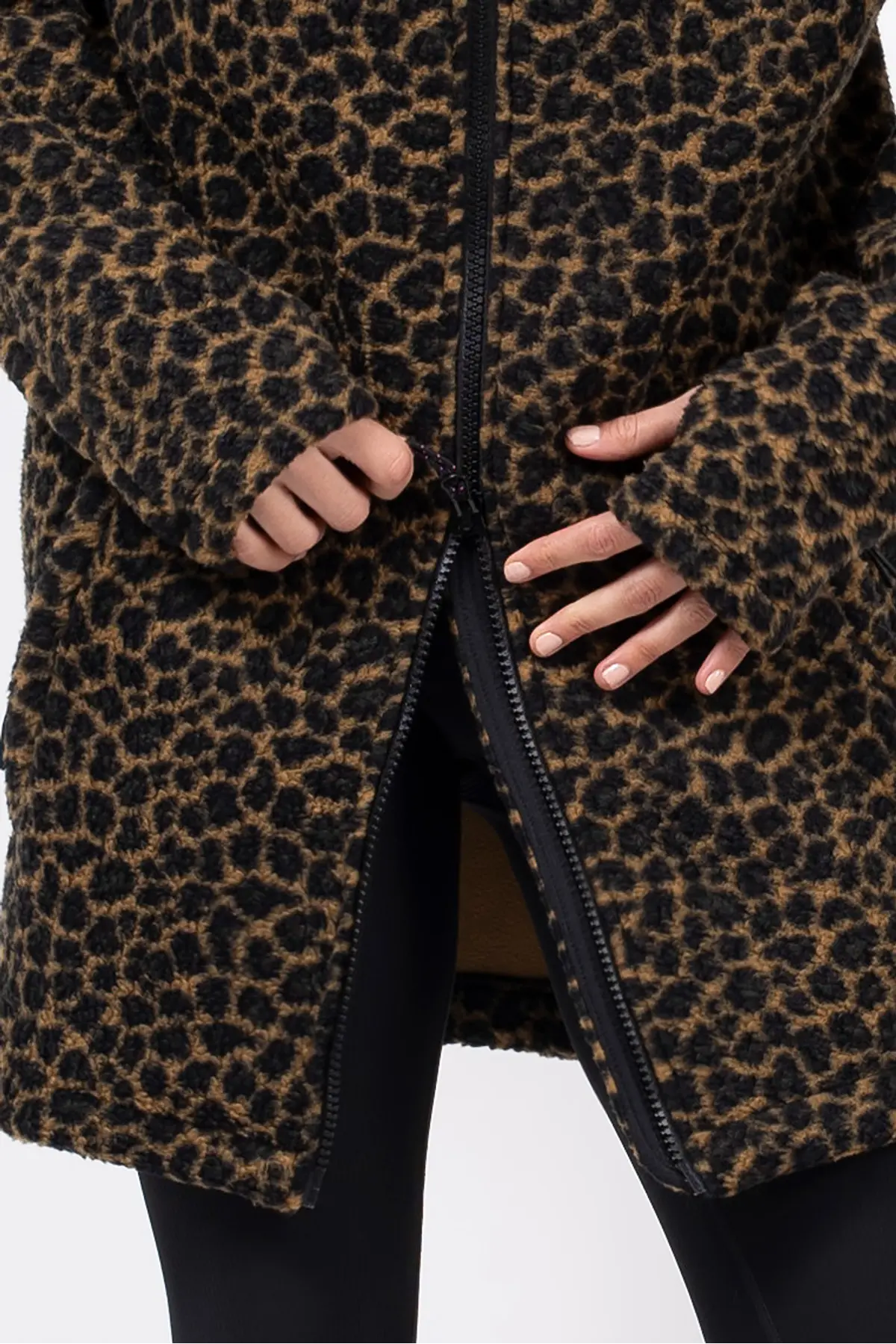 Versa Sherpa Coat - Leopard