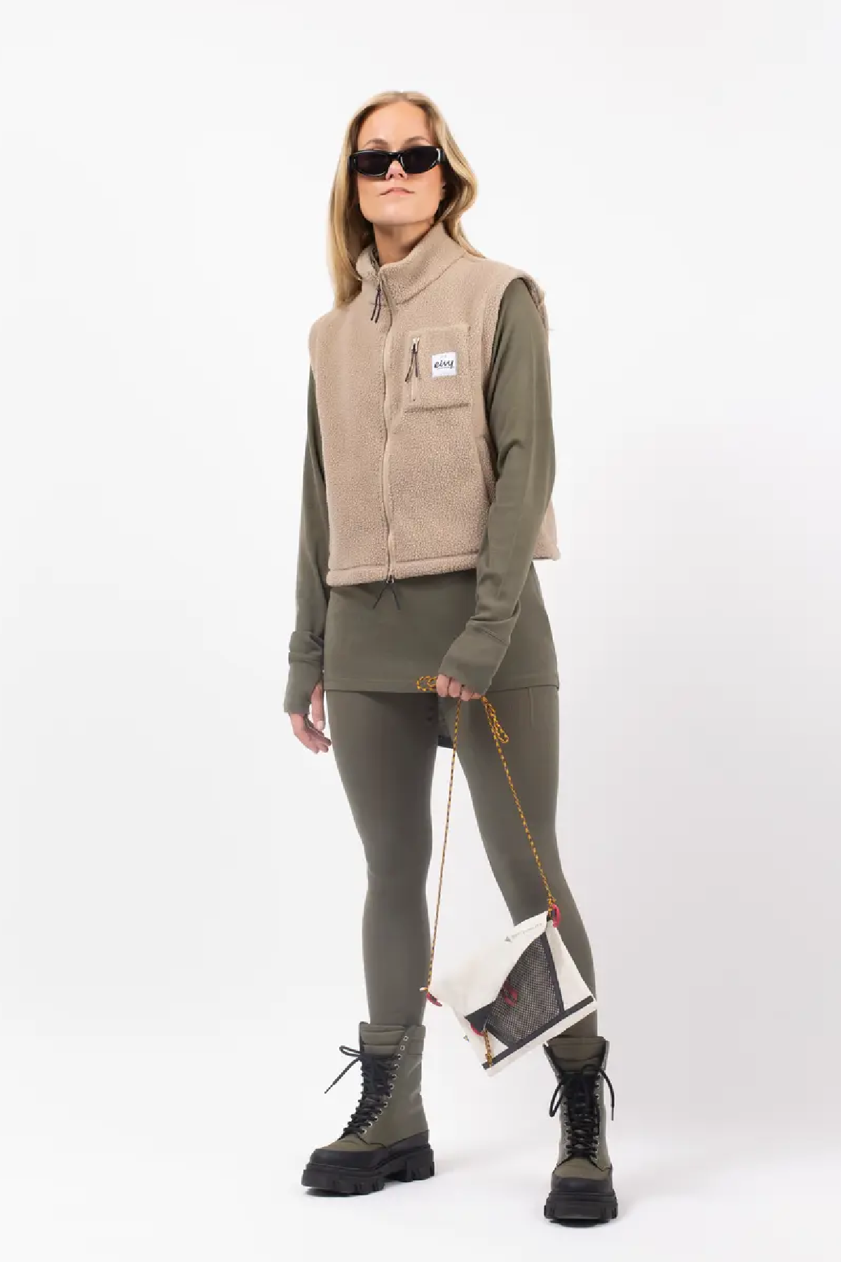 Icecold Merino Wool Gaiter Rib Top - Olive