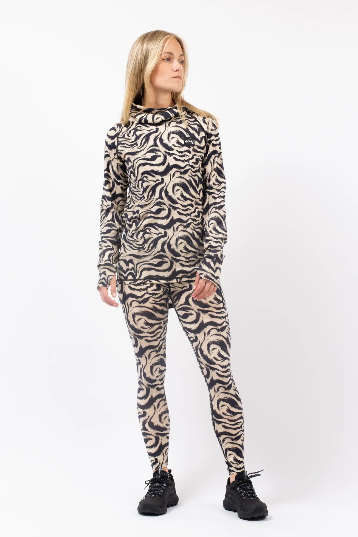 Icecold Merino Wool Top - Animal Swirl | S