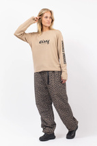 Loose Fit MX Merino Wool Rib Top - Sand