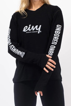 Loose Fit MX Merino Wool Rib Top - Black