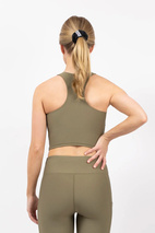 Cover Up Rib Top - Olive