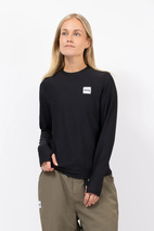 Versa Loose Fit Rib Top - Black