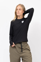 Versa Loose Fit Rib Top - Black