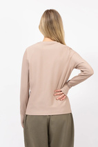 Versa Loose Fit Rib Top - Sand