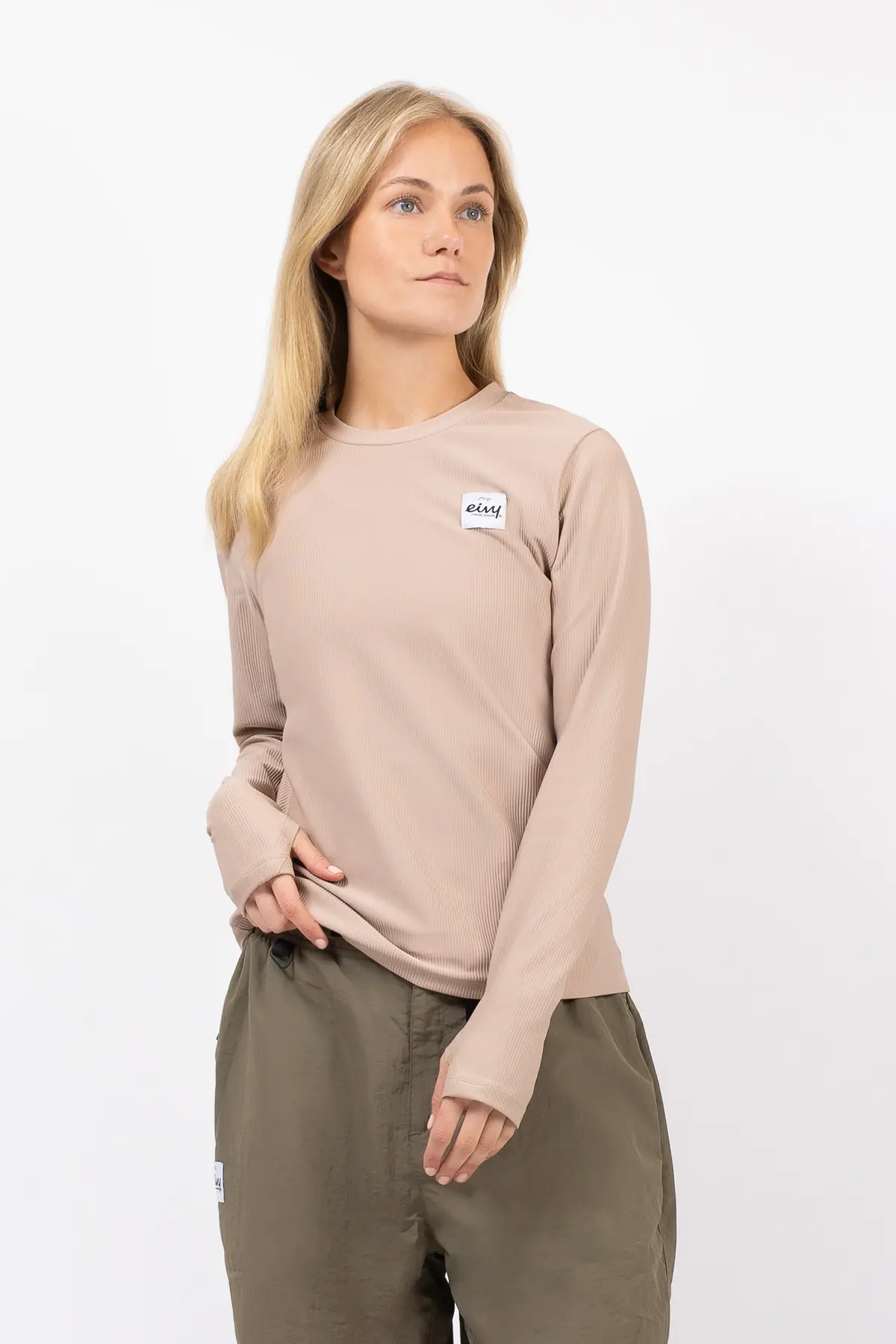 Versa Loose Fit Rib Top - Sand