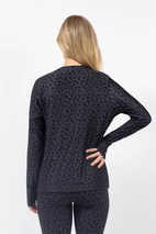 Versa Loose Fit Top - Black Leopard | XL