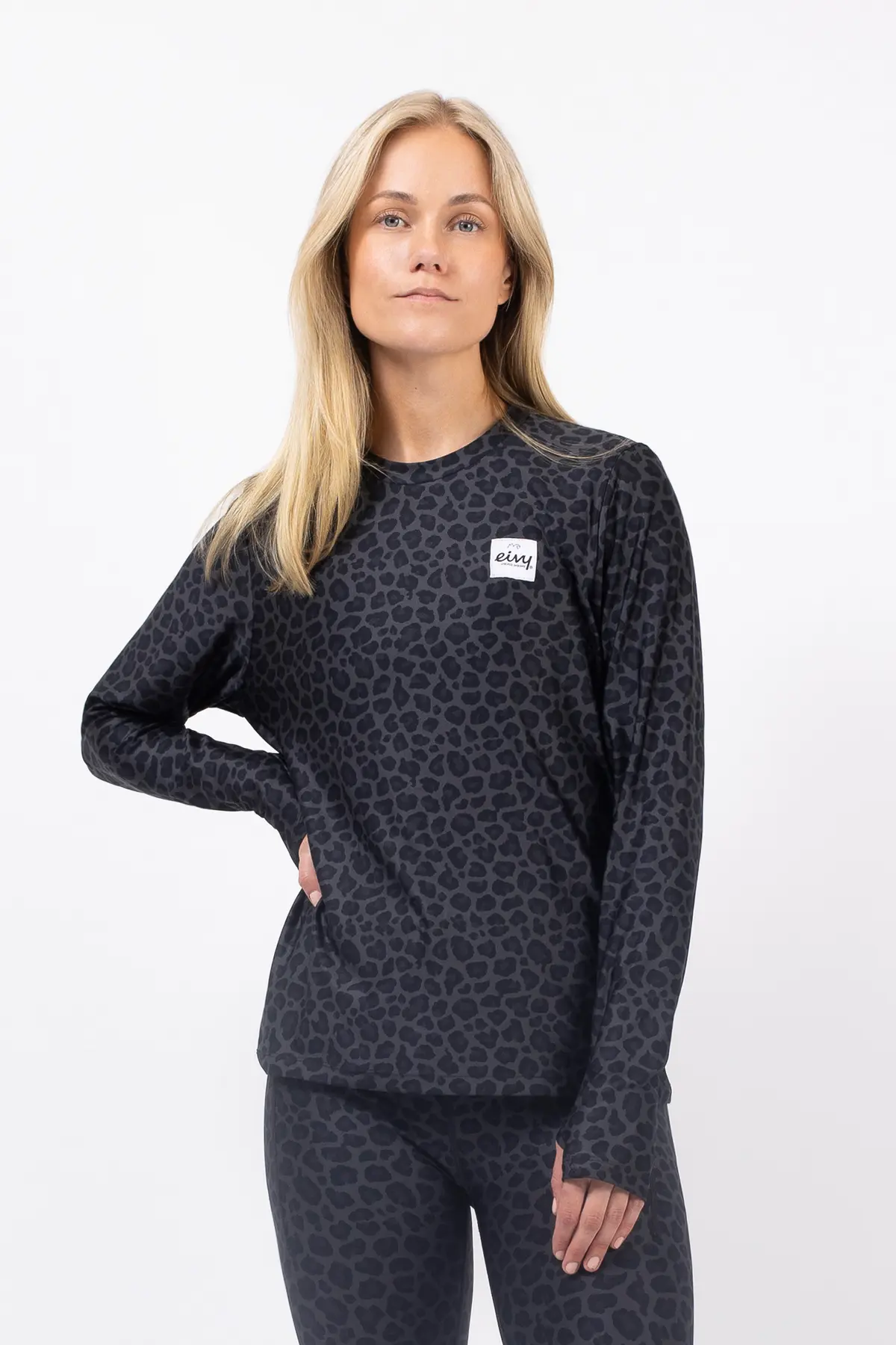 Versa Loose Fit Top - Black Leopard