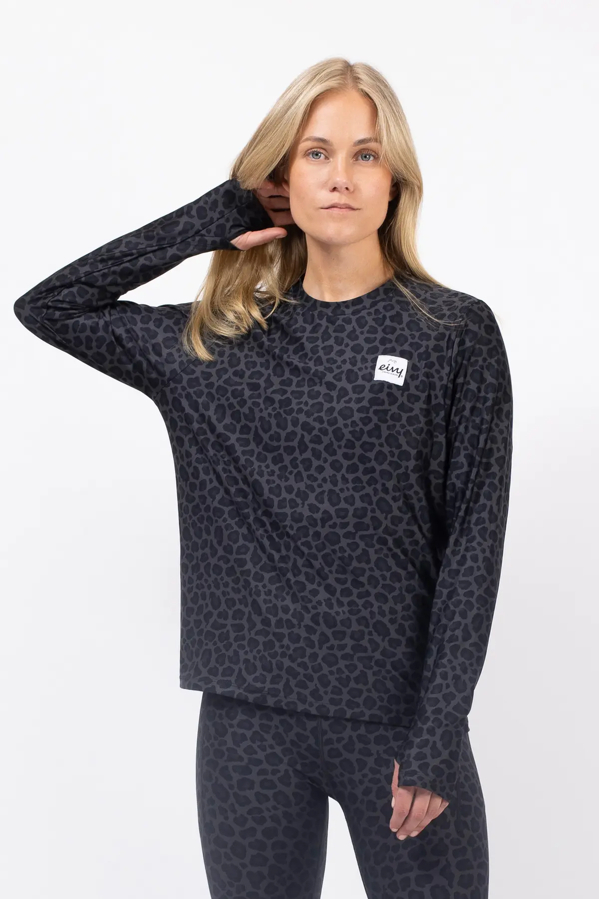 Versa Loose Fit Top - Black Leopard | XL