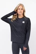 Versa Loose Fit Top - Black Leopard | XL
