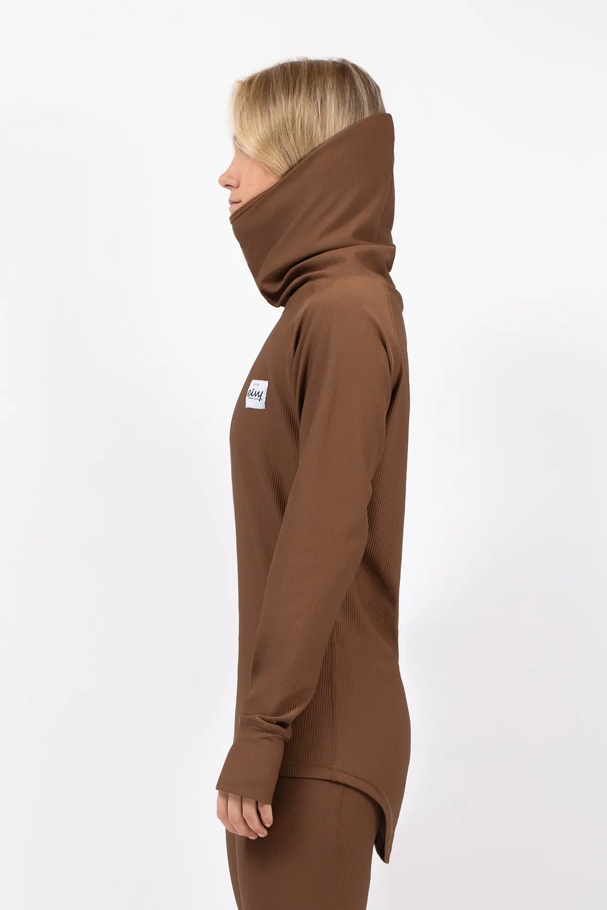 Icecold Gaiter Rib Top - Brown