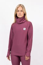 Icecold Gaiter Rib Top - Pinkgundy