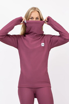 Icecold Gaiter Rib Top - Pinkgundy