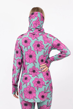 Icecold Gaiter Top - Turquoise Flower | XXS