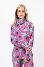 Icecold Gaiter Top - Turquoise Flower | XXS