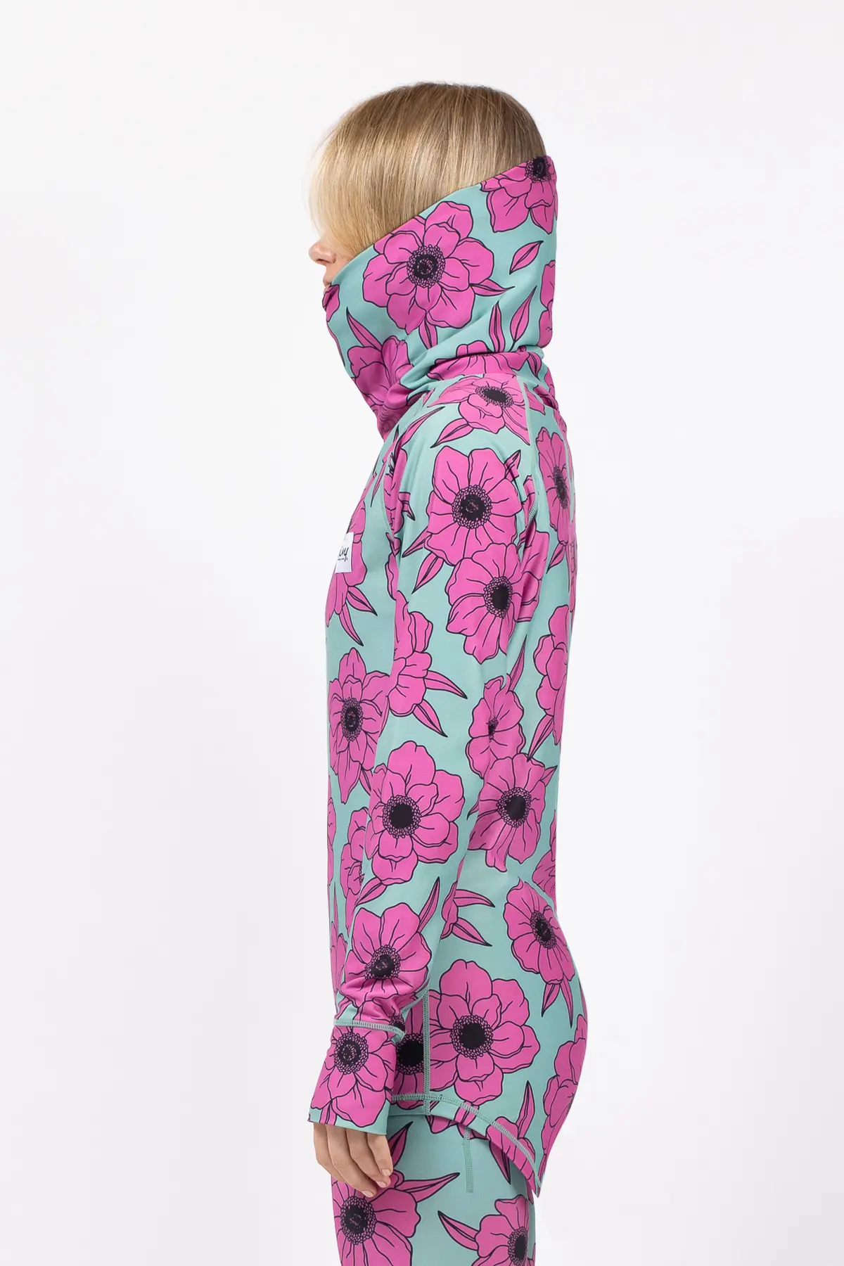 Icecold Gaiter Top - Turquoise Flower | XXS