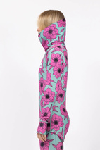 Icecold Gaiter Top - Turquoise Flower | XXS
