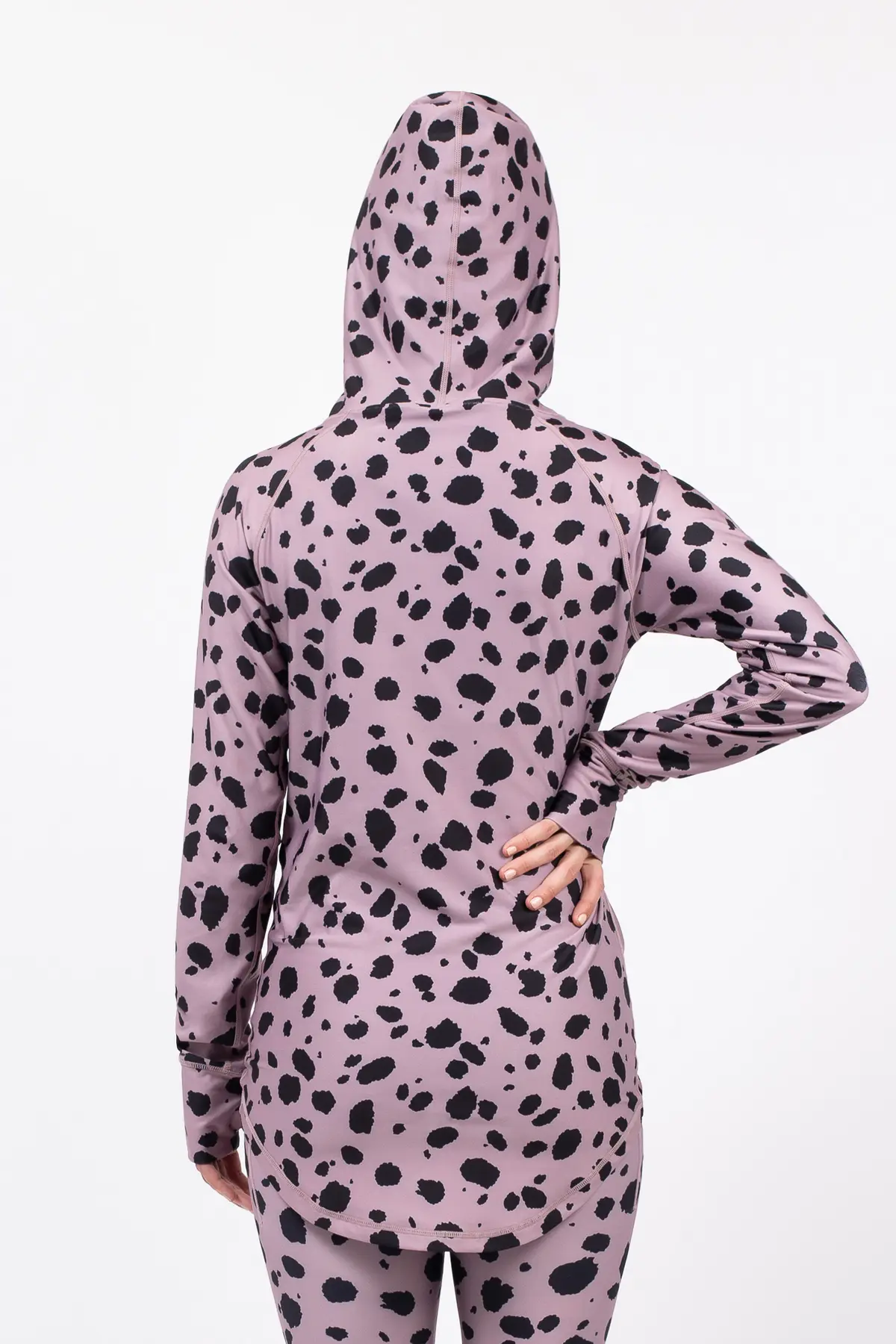 Icecold Ziphood Top - Woodrose Cheetah