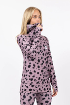 Icecold Ziphood Top - Woodrose Cheetah