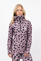 Icecold Ziphood Top - Woodrose Cheetah