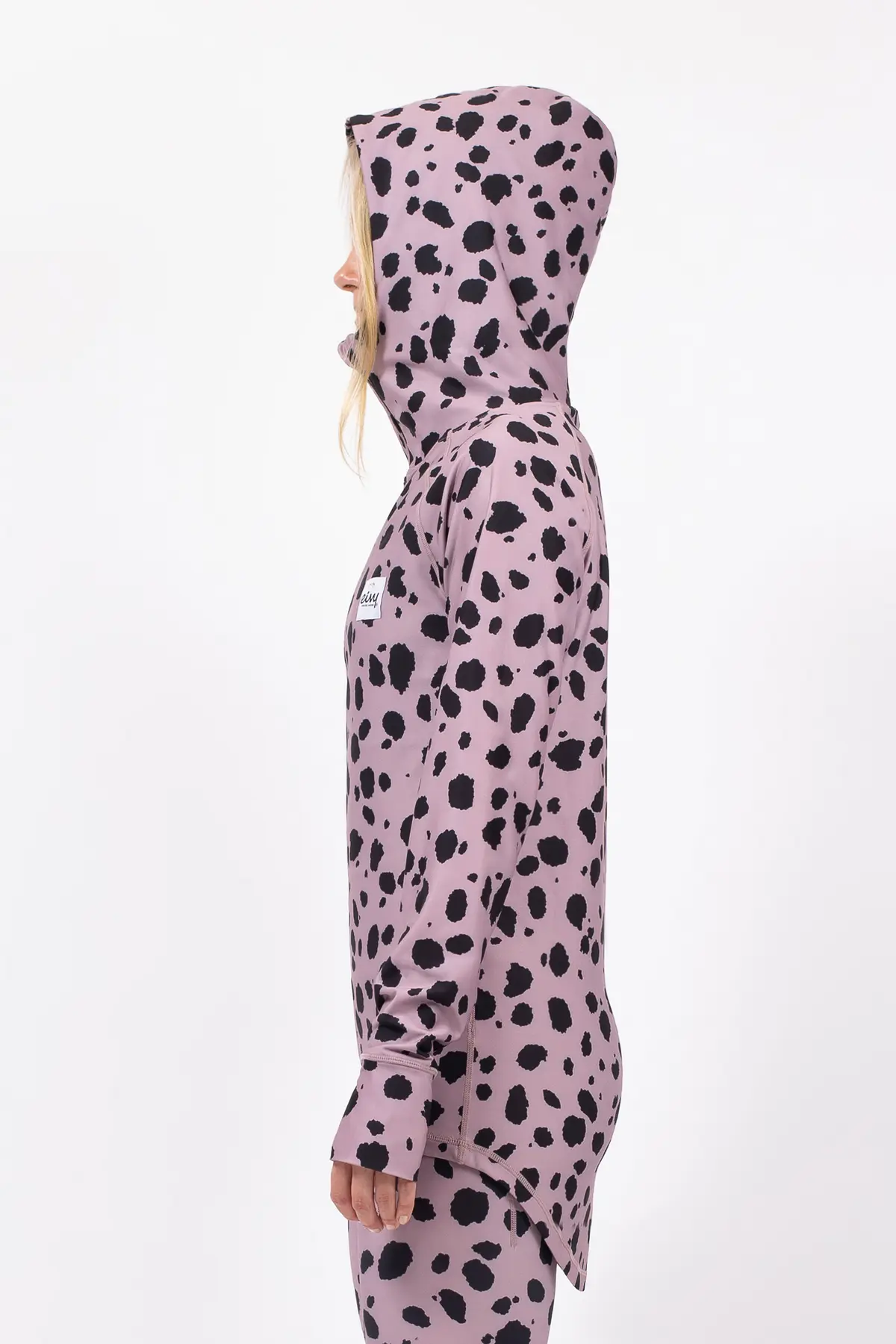 Icecold Ziphood Top - Woodrose Cheetah