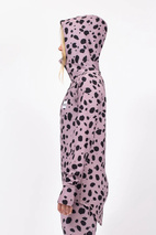 Icecold Ziphood Top - Woodrose Cheetah