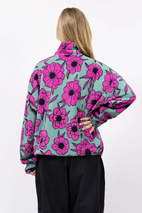 Ball Fleece - Turquoise Flower