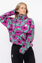 Ball Fleece - Turquoise Flower