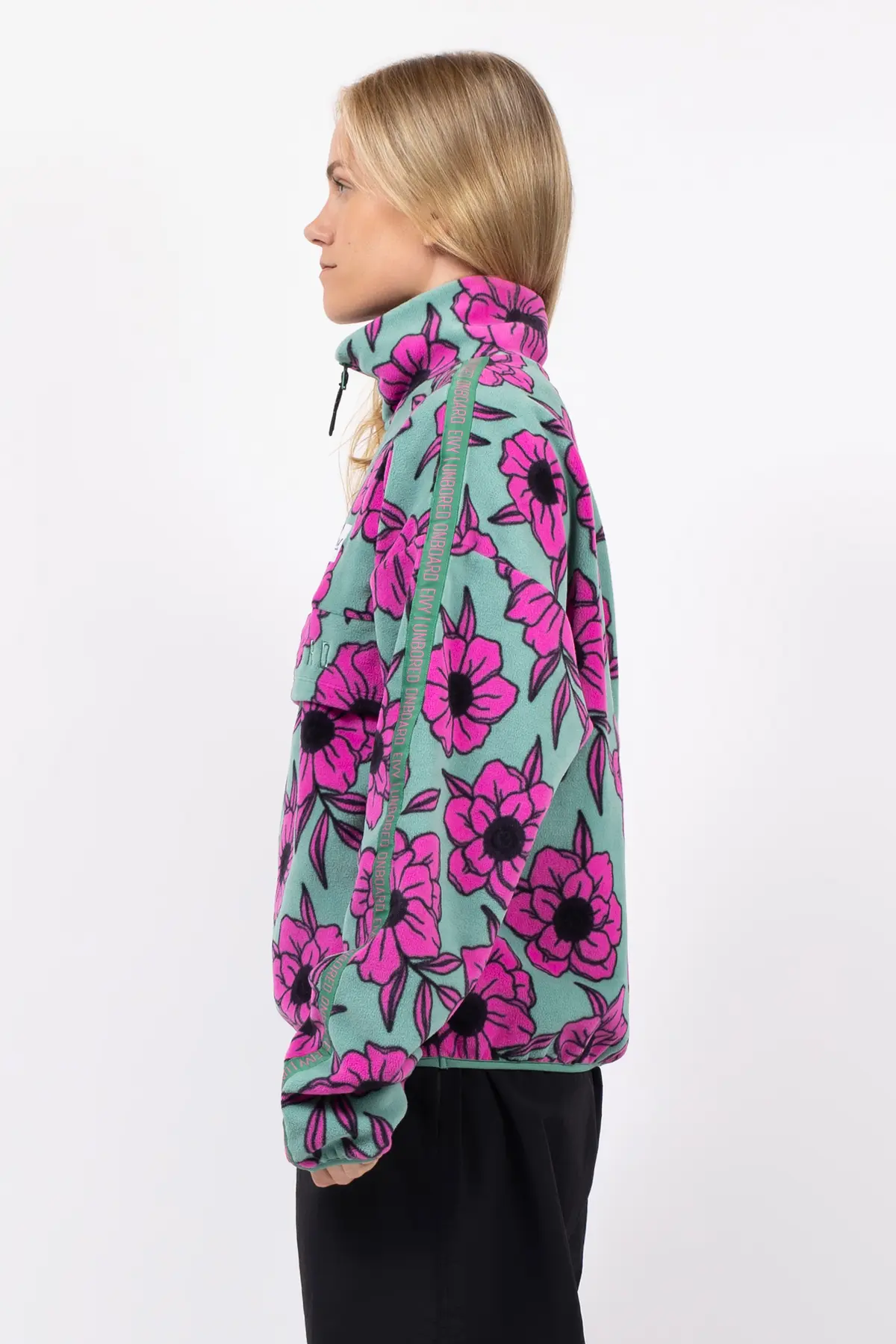 Ball Fleece - Turquoise Flower