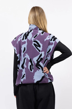 Ball Fleece Vest - Purple Stray