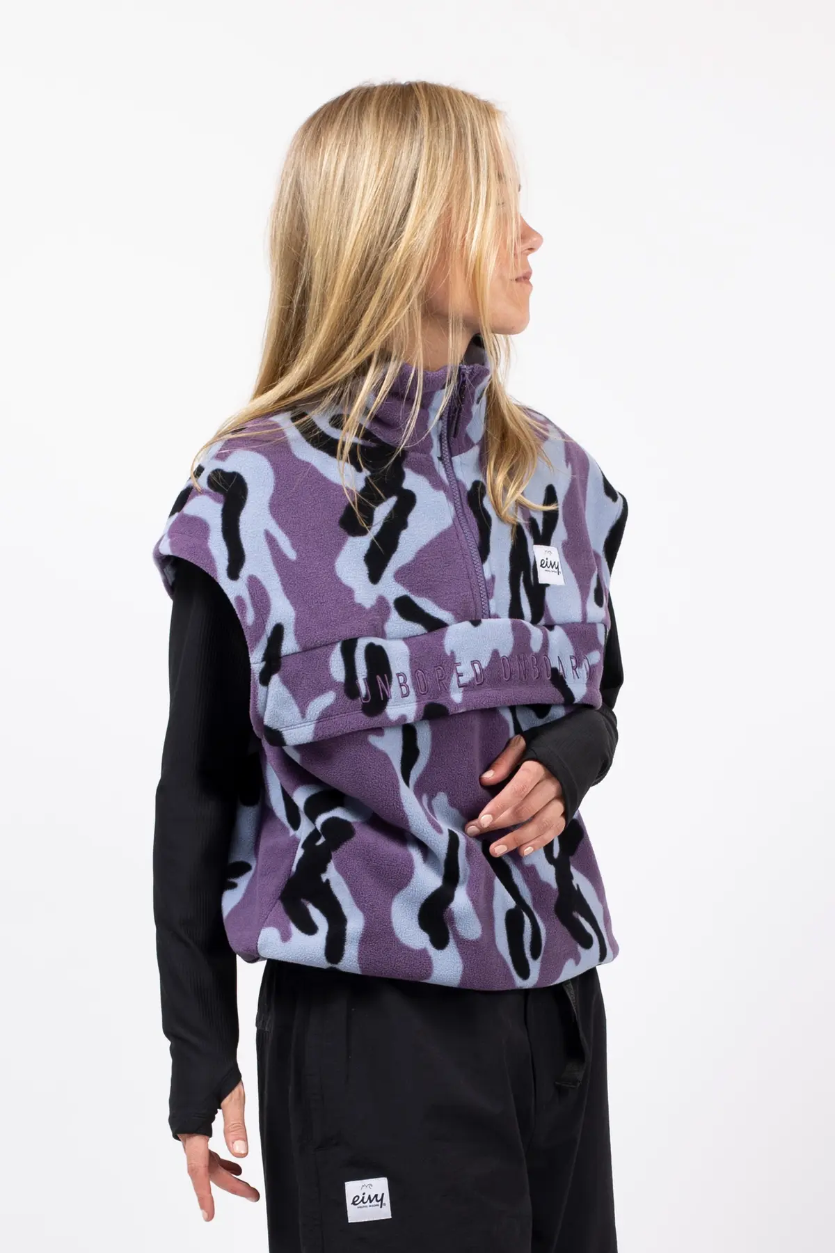 Ball Fleece Vest - Purple Stray