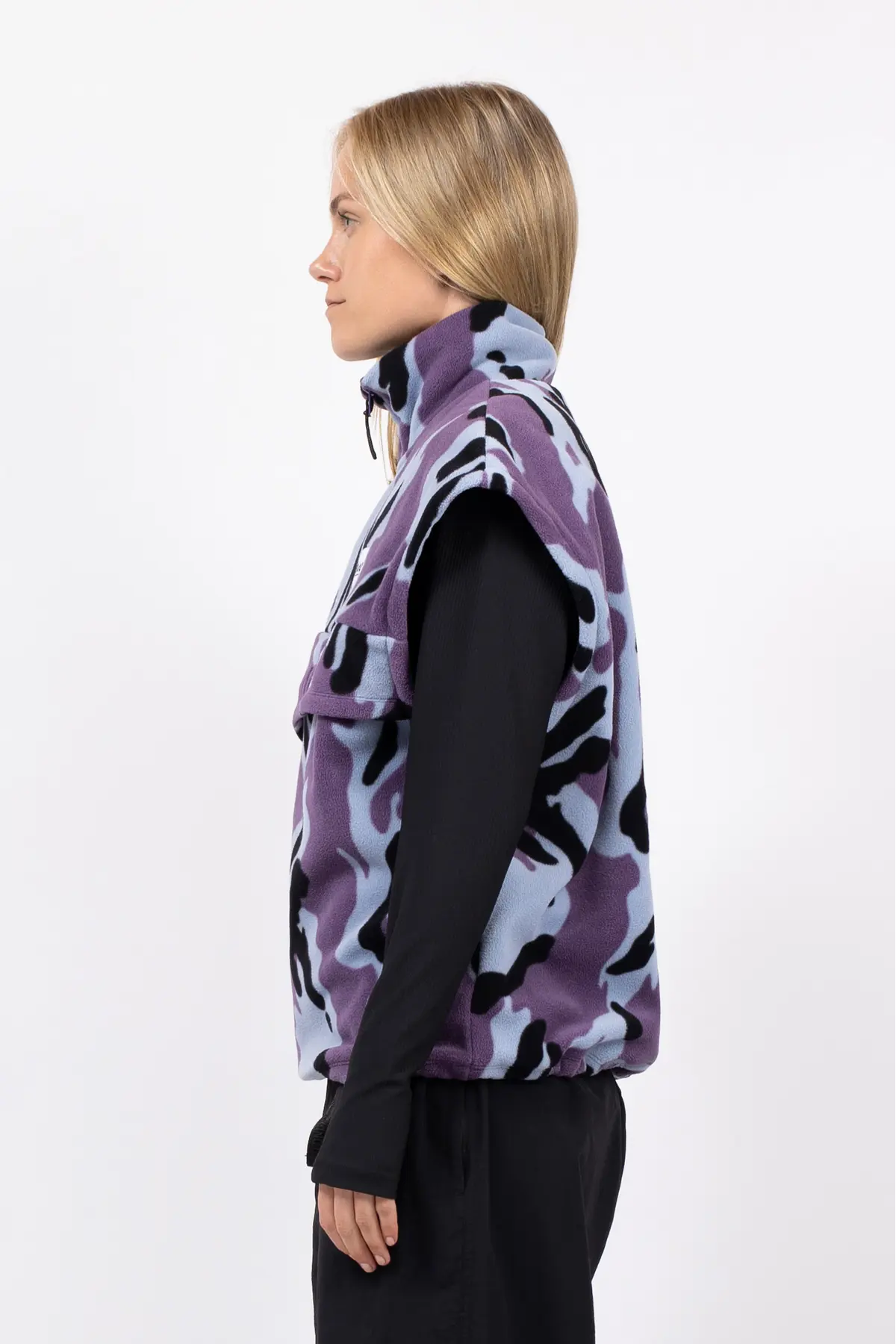 Ball Fleece Vest - Purple Stray
