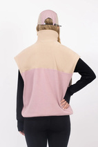 Ball Fleece Vest - Sand / Faded Woodrose
