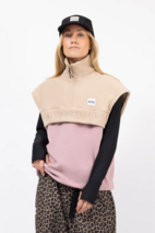 Ball Fleece Vest - Sand / Faded Woodrose