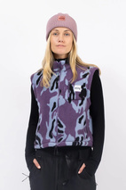 Boxy Sherpa Vest - Purple Stray