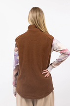 Lumberjackie Sherpa Vest - Brown