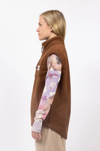 Lumberjackie Sherpa Vest - Brown